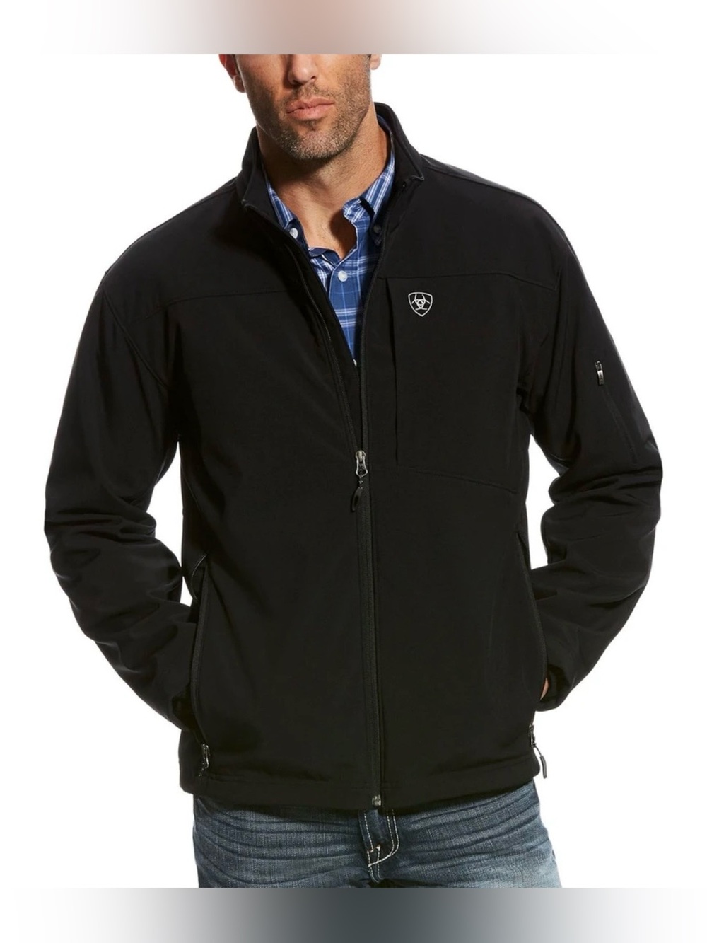 Ariat Vernon 2.0 softshell jacket black men's XL full zip